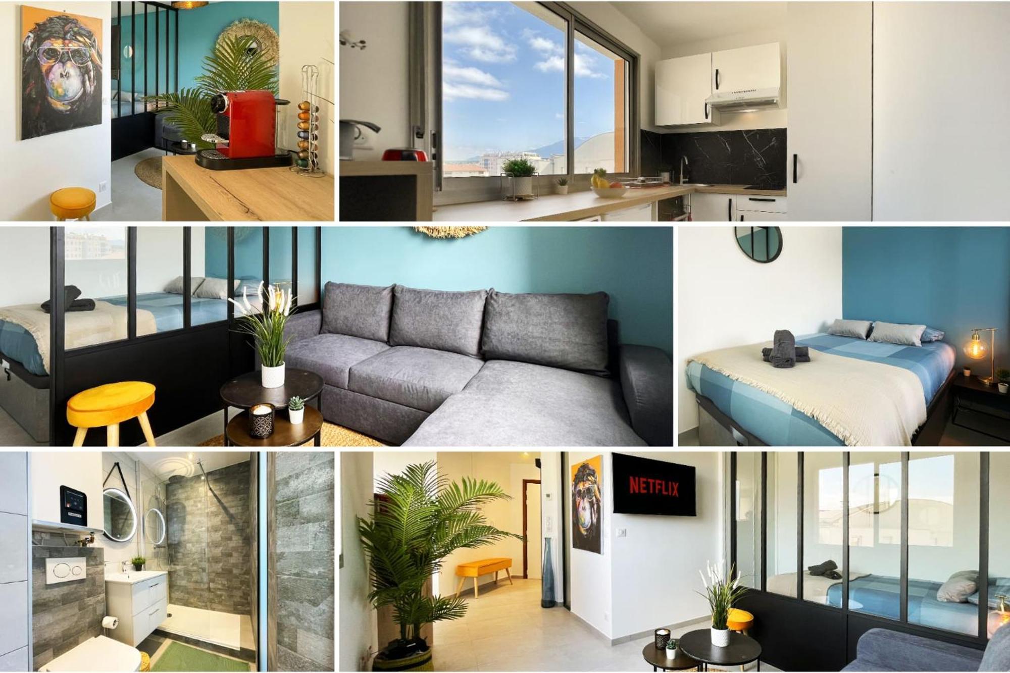 Homey Superchill - Appartement Moderne Et Tout Equipe - Netflix Et Wifi Inclus - Situe En Hyper-Centre - Proche Geneve Annemasse Buitenkant foto